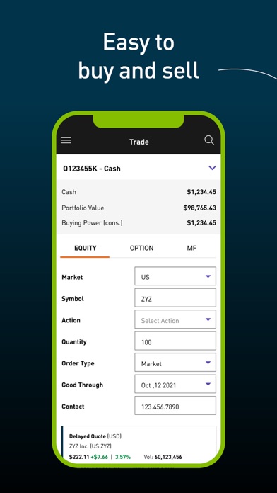 Qtrade Direct Investing 1.0 Screenshot