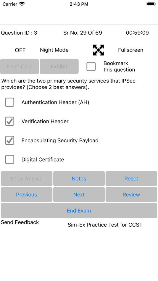 #4. Sim-Ex ExamSim CCST CyberSec (iOS) 由: Anand Software and Training Pvt Lyd