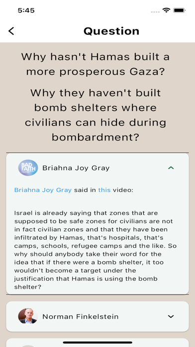 AskPalestine Screenshot