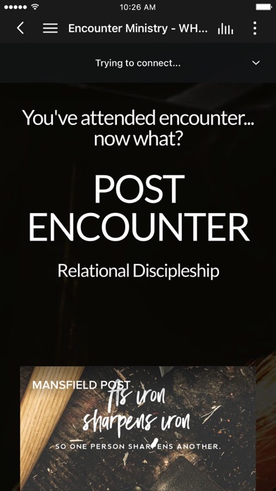Encounter Ministry Screenshot