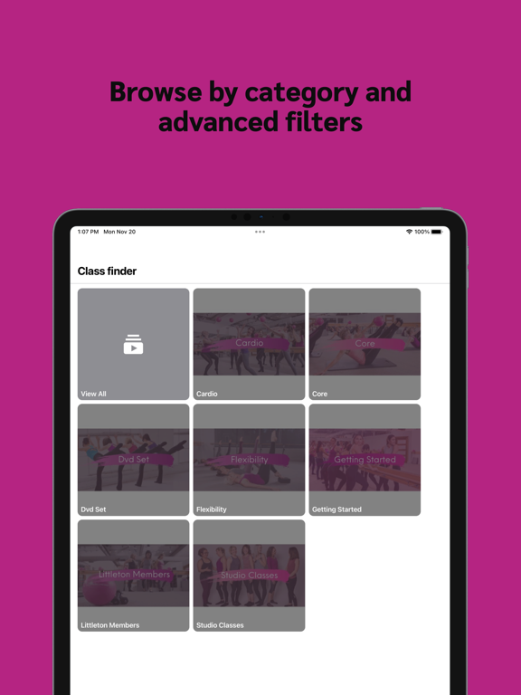 Ballet Physique iPad screenshot 1 - Health & Fitness app