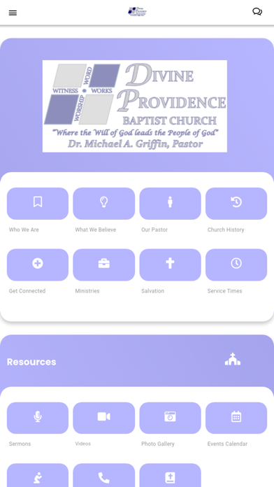 Divine Providence Baptist CH Screenshot