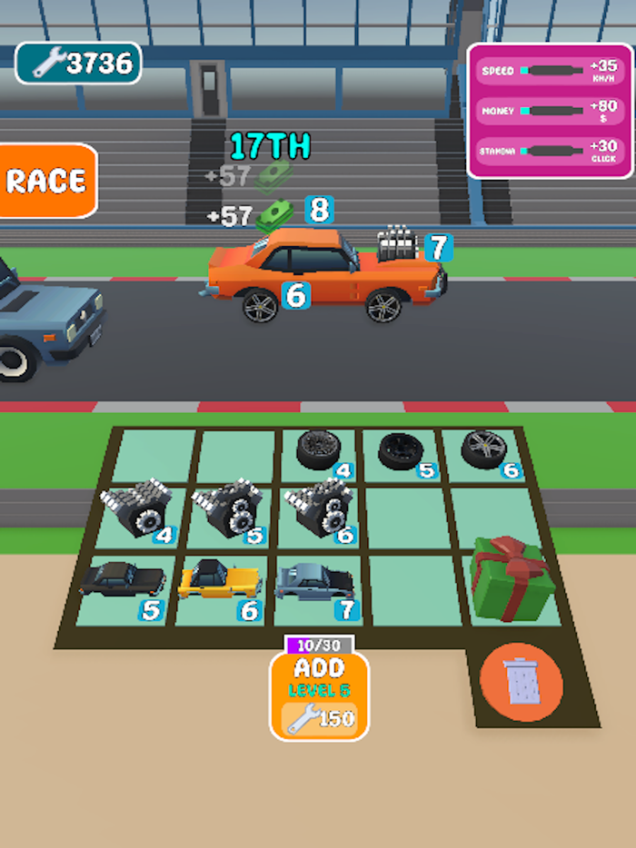 Merge Car Racing 3D