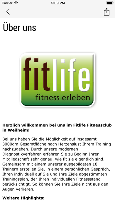 fitlife Fitnessclubs Screenshot