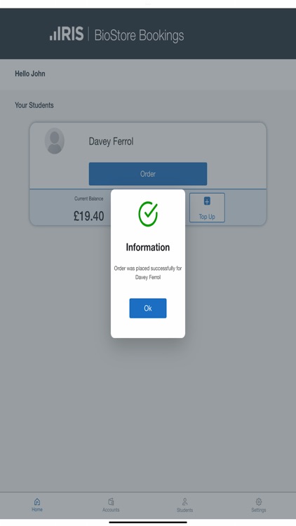IRIS BioStore Bookings