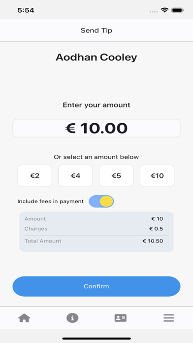 QuickTips Cashless Tipping Screenshot