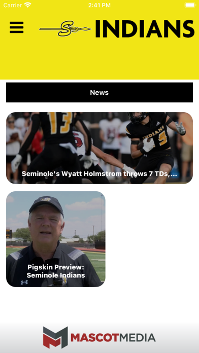 Seminole Athletics Screenshot