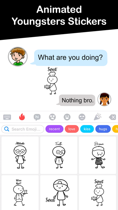 Animated Youngsters Stickers Screenshot