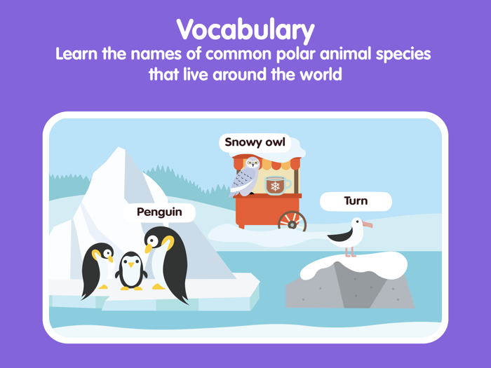 Learn Polar Animals for kids