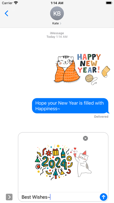 2024 Happy New Year Stickerのおすすめ画像2