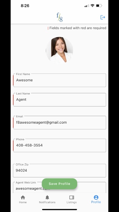 f8 Mobile Screenshot