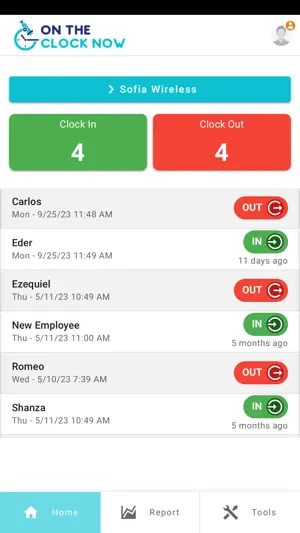 On The Clock Now screenshot 1
