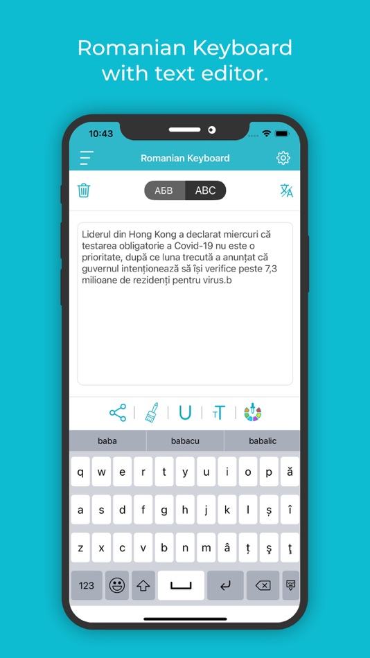 #2. Romanian Keyboard: Translator (iOS) Podle: Rushikesh Trivedi