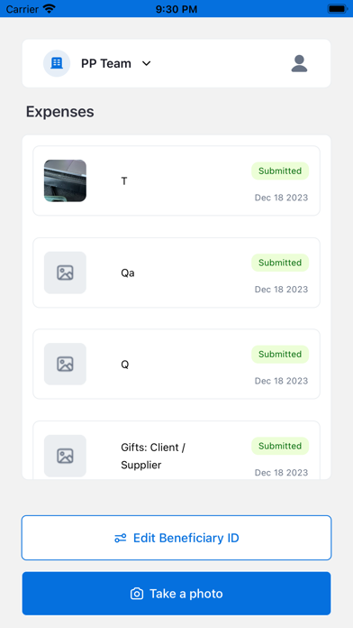 Arua Expenses Screenshot