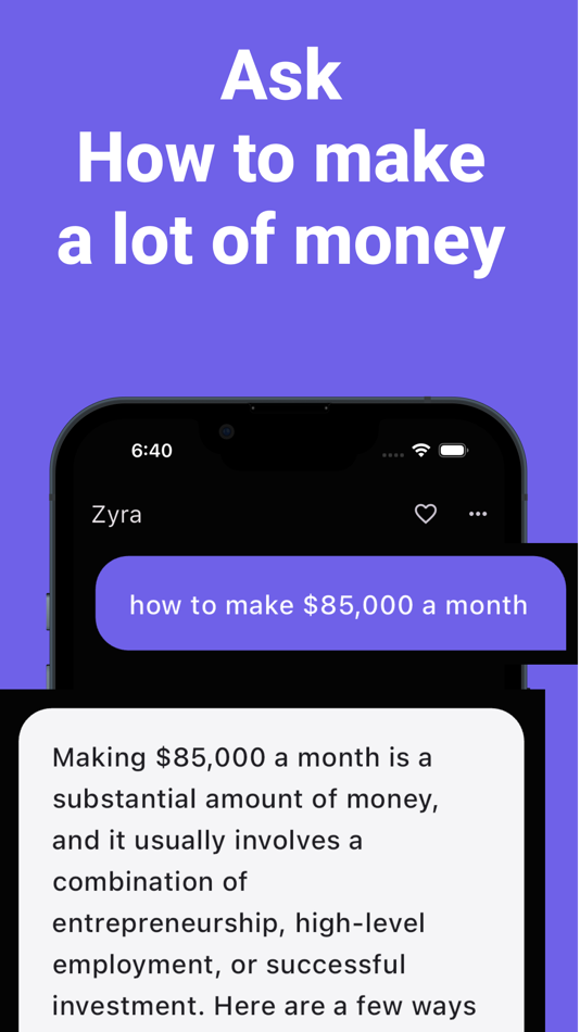 #2. Zyra - AI Chat (iOS) 由: Sungho Park