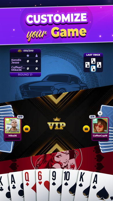 VIP Spades - Online Card Game Screenshot