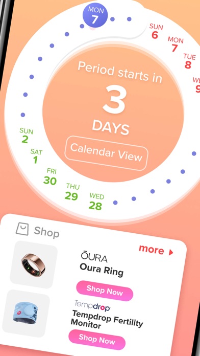 Screenshot #2 pour Period Tracker - Eve