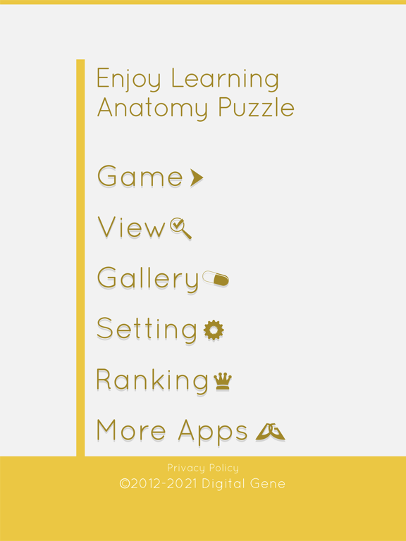 Enjoy Learning Anatomy puzzle iPad screenshot 4 - Games app