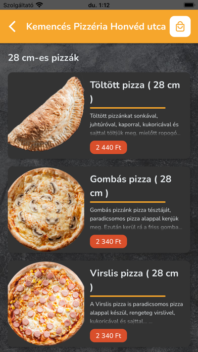 Kemencés Pizzéria Nyíregyháza Screenshot