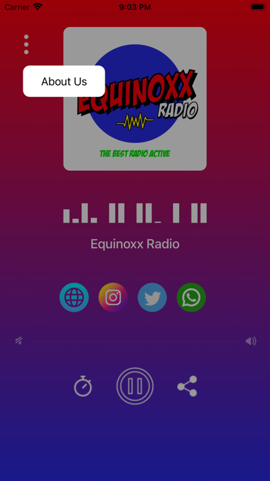 Equinoxx Radio Screenshot