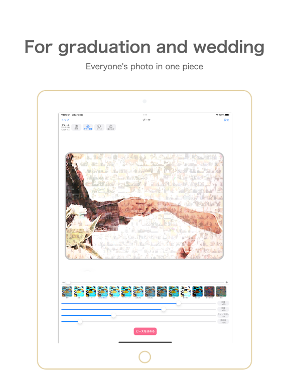 Bouquet: Craft Mosaic Art iPad screenshot 2 - Photo & Video app