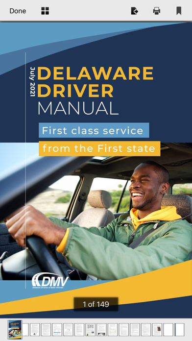 Delaware DMV Test Prep Screenshot