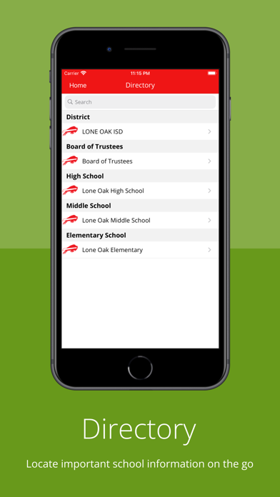 Lone Oak ISD Screenshot