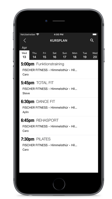 FISCHER FITNESS ® screenshot 3