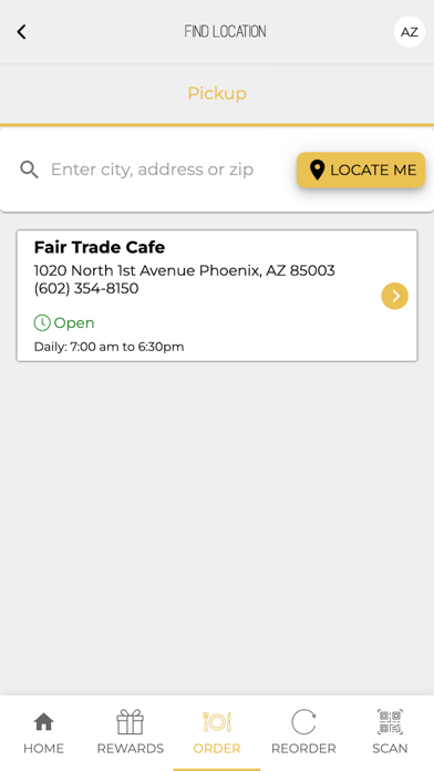 Fair Trade Cafe Screenshot
