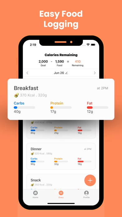 Calorio: Nutrition Tracker screenshot n.2