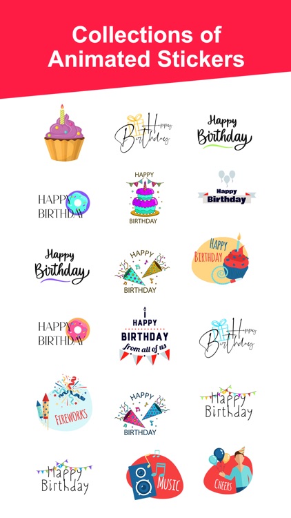 Animated Birthday Sticker Pack