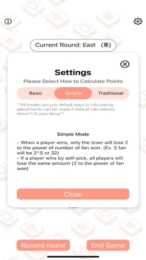 Mahjong Score Tracker screenshot 1