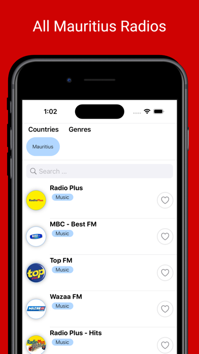 Stations de radio du Maurice Screenshot