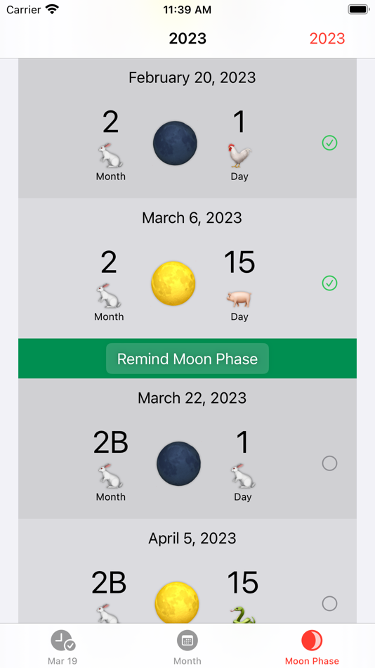 #5. Lunar Calendar And Widget (iOS) โดย: Khang Le