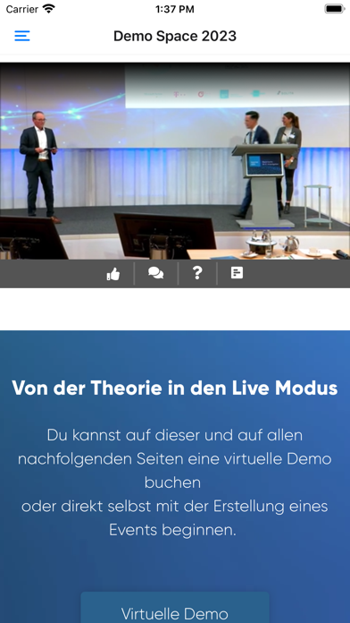 vystem events Screenshot