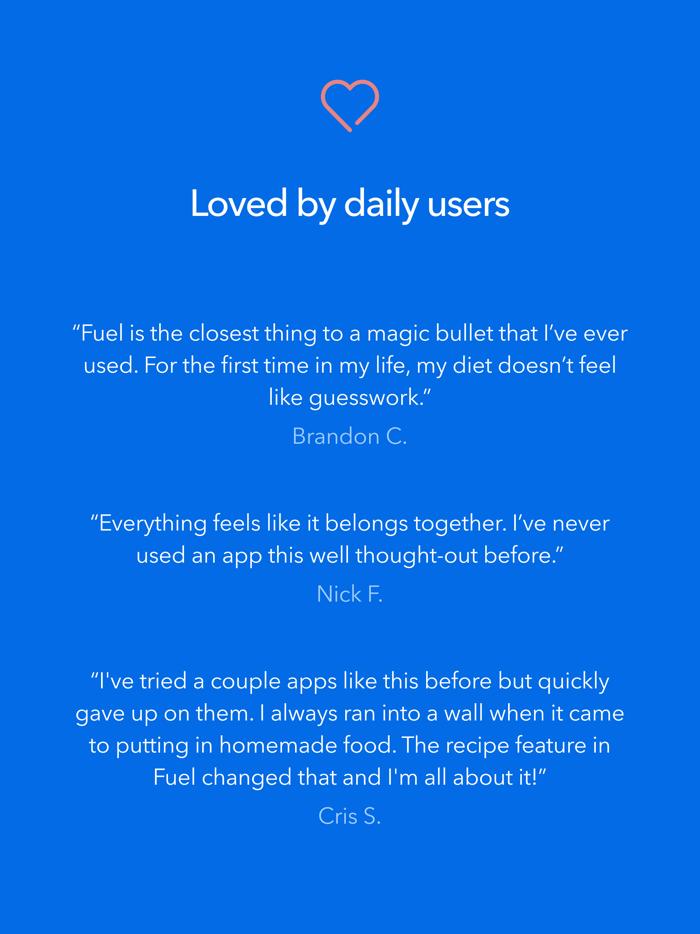 Fuel Calories and Nutrition