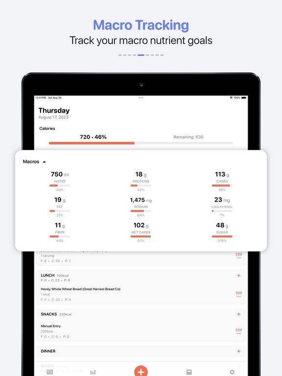Screenshot #5 for Calory: Calorie Counter Macros