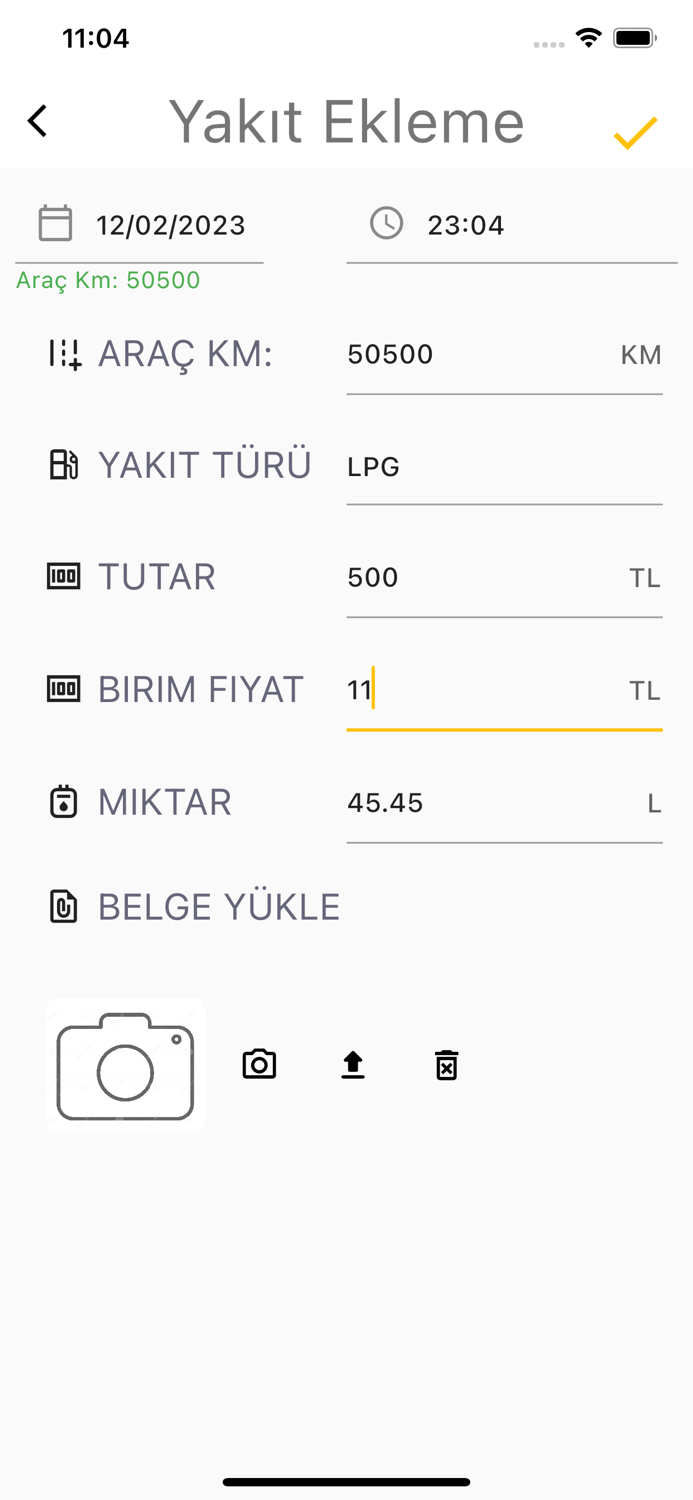 Yakıt Takip Uygulaması