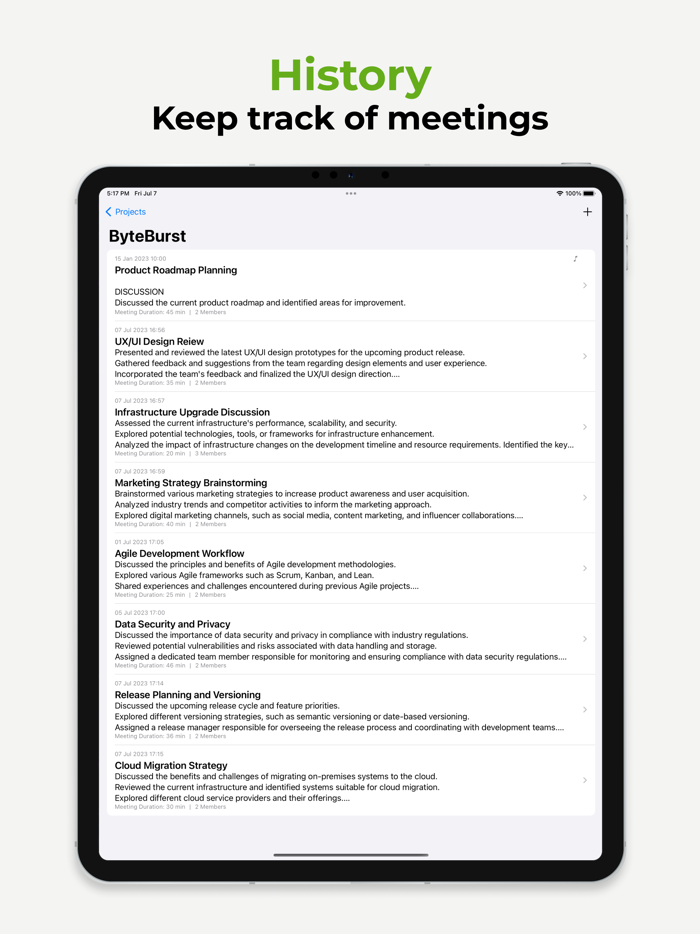 Minutes Meeting Notes Logger