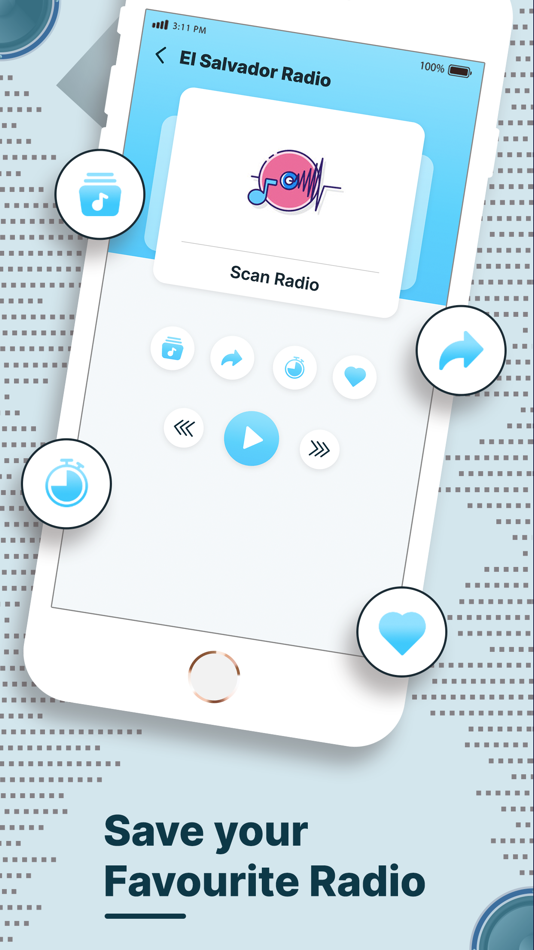 #2. Radio El Salvador - Live FM AM (iOS) By: Pratik Dhebariya