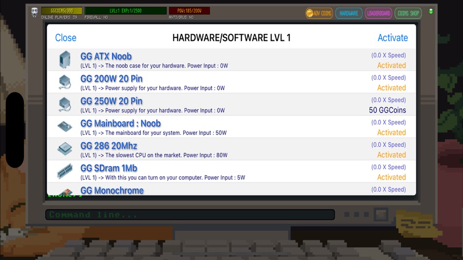 #2. Hacker Online RPG (iOS) 由: Gennaro Coda