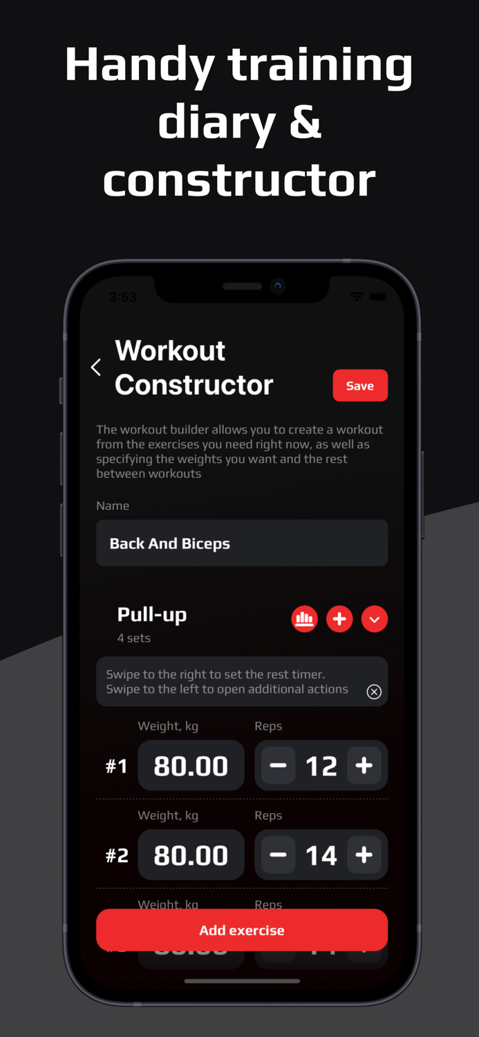 BCAA - fitness planner and log