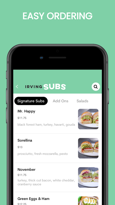 Irving Subs Screenshot