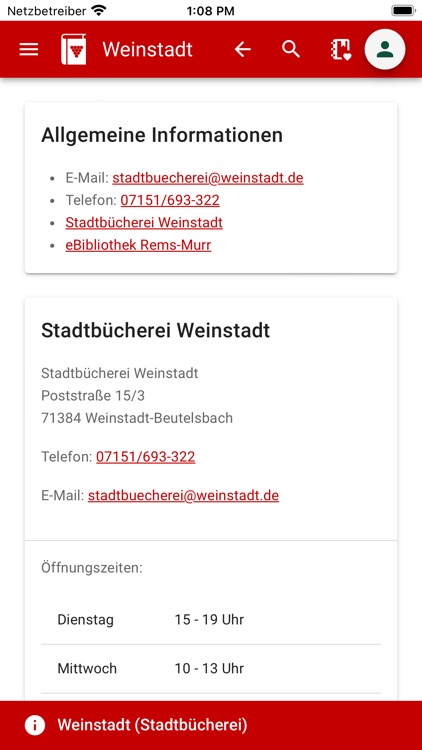 Stadtbücherei Weinstadt screenshot-6