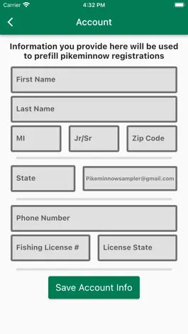 Game screenshot Pikeminnow Registration hack