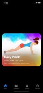 Daily Plank bodyweight workout screenshot #1 for iPhone