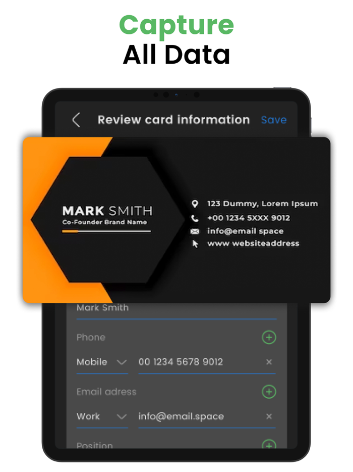 Business Card Reader and Maker