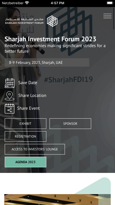 Sharjah Investment Forum Screenshot