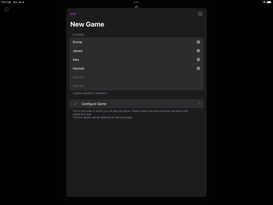Scorepad for Wizard iPad app afbeelding 4