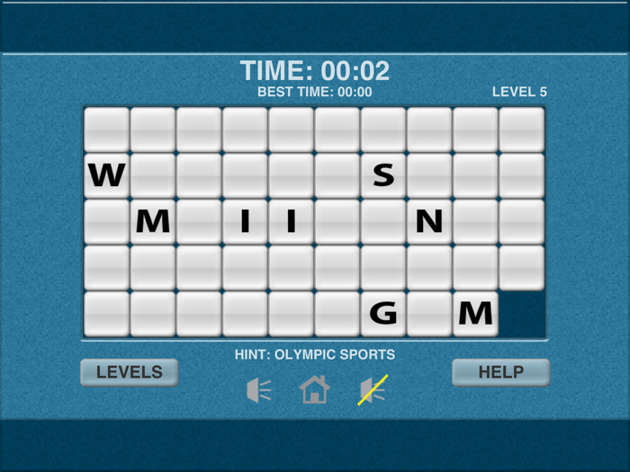 Sports Word Slide Puzzle Fun